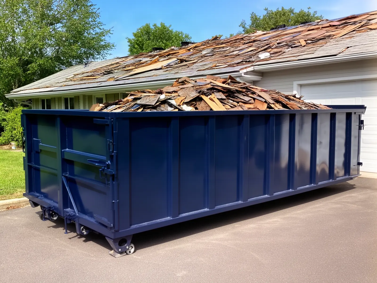 Roll-off dumpster from Fresh Start Dumpster Rental LLC in Johnson City, TN
